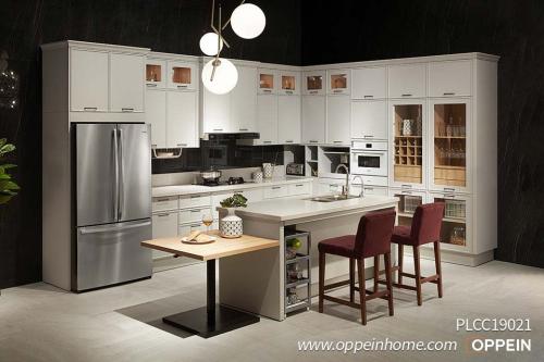 White-L-Shape-PVC-Kitchen-With-Island-PLCC19021-1